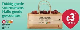 Delhaize Rode druiven aanbieding