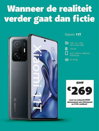 Base Xiaomi 11t aanbieding