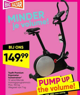 Big Bazar Topfit Premium Ergometer Hometrainer aanbieding
