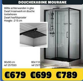 Bouwcenter Frans Vlaeminck Douchekabine Mourane aanbieding