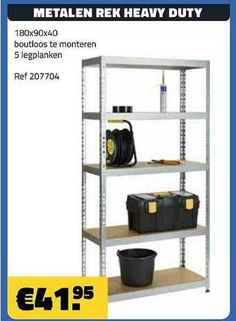 Bouwcenter Frans Vlaeminck Metalen Rek Heavy Duty aanbieding