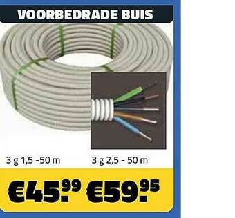 Bouwcenter Frans Vlaeminck Voorbedrade Buis aanbieding