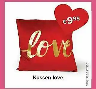 Euroshop Kussen Love aanbieding