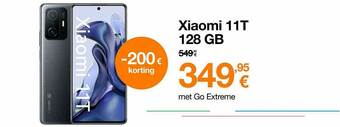 Orange Xiaomi 11t 128 Gb aanbieding