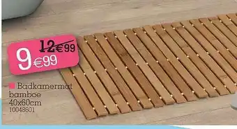 Yess Badkamermat Bamboe aanbieding