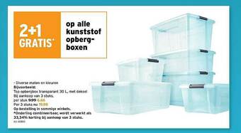 GAMMA Kunststof Opbergboxen aanbieding