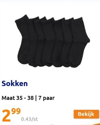 Action Sokken aanbieding