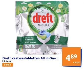 Action Dreft vaatwastabletten All in One... aanbieding