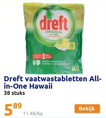 Dreft vaatwastabletten All-in-One Hawaii