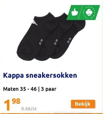 Action Kappa sneakersokken aanbieding