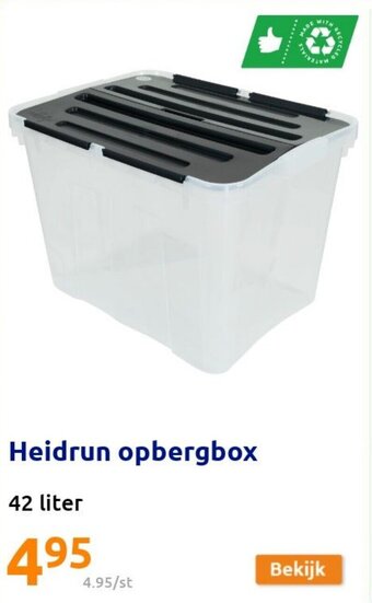 Action Heidrun opbergbox aanbieding