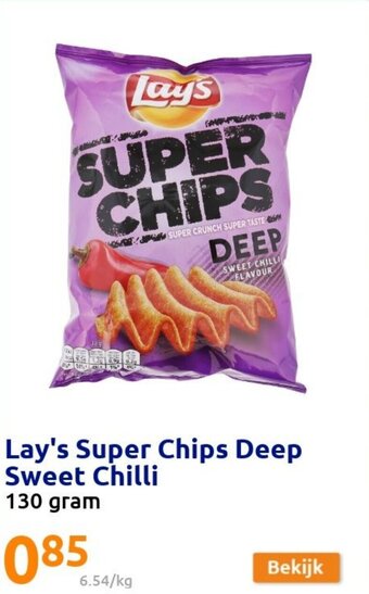 Action Lay's Super Chips Deep Sweet Chilli aanbieding