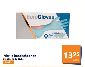 Action Nitrile handschoenen aanbieding