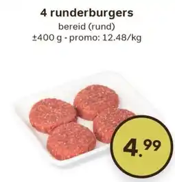 Bon Ap 4 runderburgers aanbieding