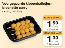 Bon Ap Voorgegaarde kippenballetjes-brochette curry aanbieding