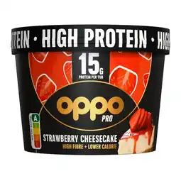 Albert Heijn Oppo Brothers High protein strawberry cheesecake aanbieding