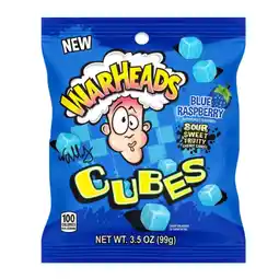 Albert Heijn Warheads Cubes blue raspberry aanbieding