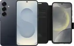 Coolblue Samsung Galaxy S25 128GB Zilver 5G + BlueBuilt Book Case Zwart aanbieding