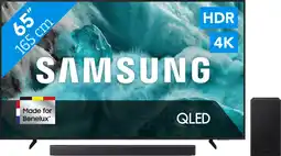 Coolblue Samsung 65 QLED Q7F4 4K (2025) + Samsung HW-B450F (2025) aanbieding
