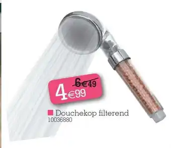 Douchekop filterend