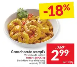 Intermarché Gemarineerde scampi's aanbieding