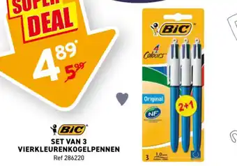 Bic vierkleurenkogelpennen