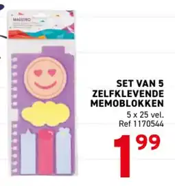 Trafic Set van 5 zelfklevende memoblokken aanbieding