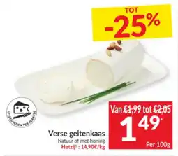 Intermarché Verse geitenkaas aanbieding