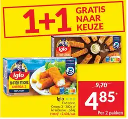 Intermarché Iglo fish sticks aanbieding