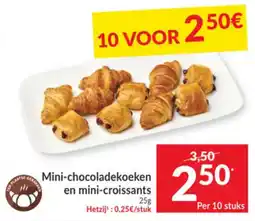 Intermarché Mini-chocoladekoeken en mini-croissants aanbieding