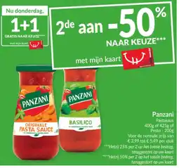Intermarché Panzani pastasaus aanbieding