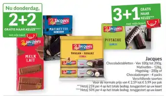 Intermarché Jacques Chocoladetabletten aanbieding