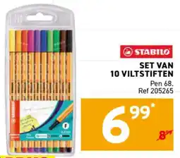 Trafic Set van 10 viltstiften aanbieding