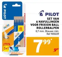 Trafic set van 6 navullingen voor frixion ball rollerbalpen aanbieding