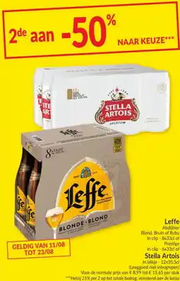 Intermarché Leffe of Stella Artois aanbieding