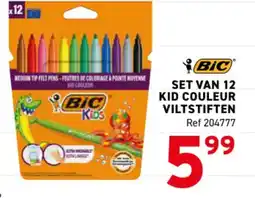 Trafic set van 12 kid couleur viltstiften aanbieding