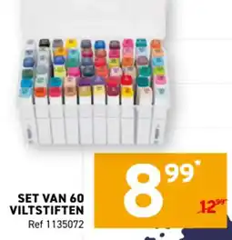 Trafic Set van 60 viltstiften aanbieding
