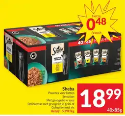 Intermarché Sheba pouches voor katten selection aanbieding