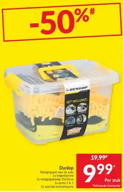 Intermarché Dunlop reinigingsset voor de auto aanbieding