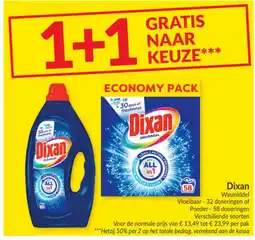 Intermarché Dixan wasmiddel aanbieding