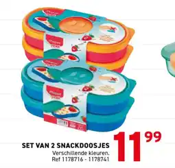 Trafic Set van 2 snackdoosjes aanbieding