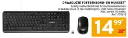 Trafic draadloze toetsenbord- en muisset aanbieding
