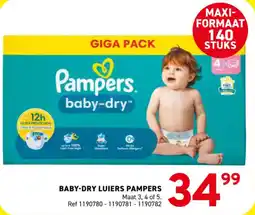 Trafic Baby-dry luiers pampers aanbieding