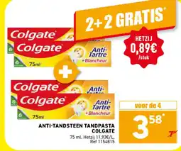 Trafic Anti-tandsteen tandpasta colgate aanbieding