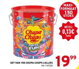 Trafic Set van 150 Chupa Chups Lollies aanbieding