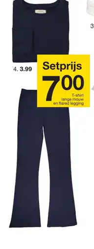 Zeeman T-Shirt Lange Mouw aanbieding