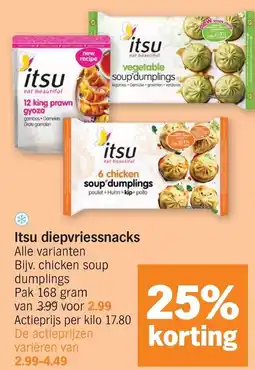 Albert Heijn Itsudiepvriessnacks aanbieding