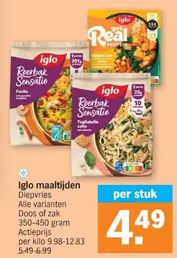 Albert Heijn Iglo maaltijden aanbieding