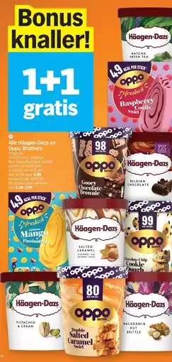 Albert Heijn Häagen-Dazs en Oppo Brothers aanbieding