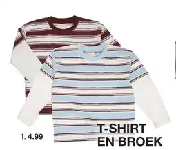 Zeeman T-shirt en broek aanbieding
